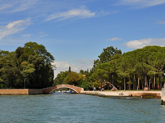 Ponte dei Giardini, Giardini della Biennale, Venezia, Italia