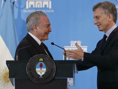 Temer y Macri, presidentes de Brasil y Argentina, simbolizan el nuevo auge de los partidos conservadores en Sudamérica y los distintos caminos para alcanzar el poder: el primero a través de lo que muchos consideran un golpe, el segundo ganando las elecciones