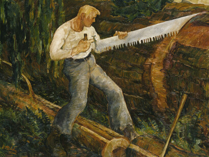 Ernest Ralph Norling, The timber Bucker, ca. 1934. Courtesy of SAM 