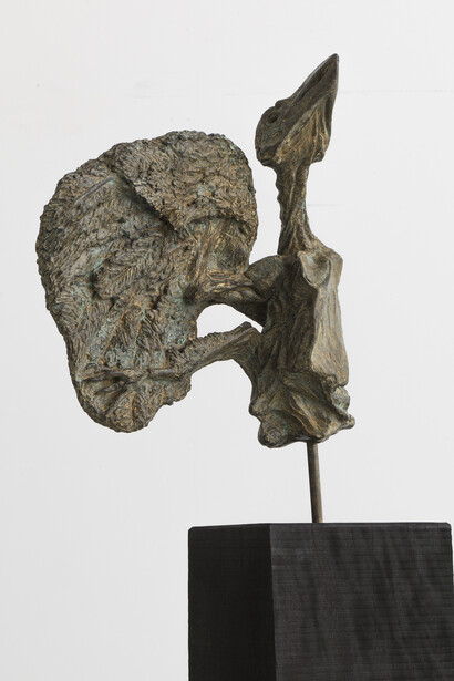 Chained To The Nest, 1974, Bronze On Wood Base, Bronze Dimensions 74x41x22cm, 18.4kg