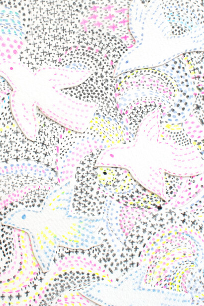 Annie Poon, The feather (detail), 2025. Courtesy of Fountain House Gallery