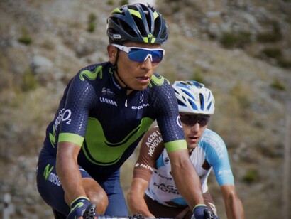 Nairo Quintana en el Giro de Italia 2017, durante la Etapa 16 del campeonato