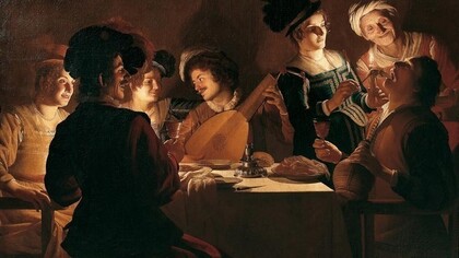 Gherardo delle Notti. Cena con suonatori di liuto