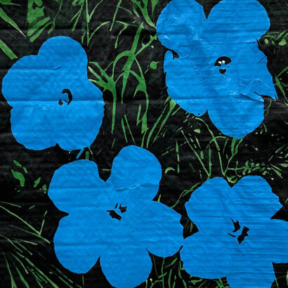 Julio Anaya Cabanding, After Andy Warhol. Flowers #1, 2024. Cortesía de ADN Gallería
