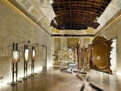 Sala espositiva del secondo piano di Palazzo Butera, Palermo, Italia. Foto Michele Nastasi