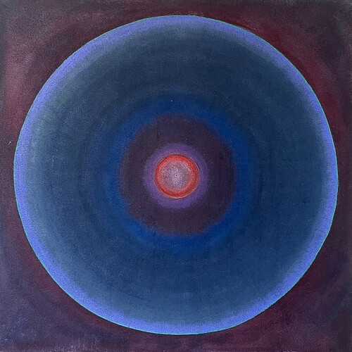 Laura Manuel, Green, Acrylic and Sand on Canvas 36 x 36”/2024
