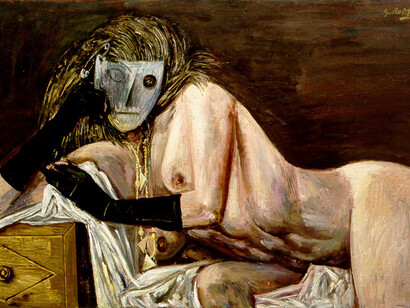 Giulio Ruffini - Nudo con maschera