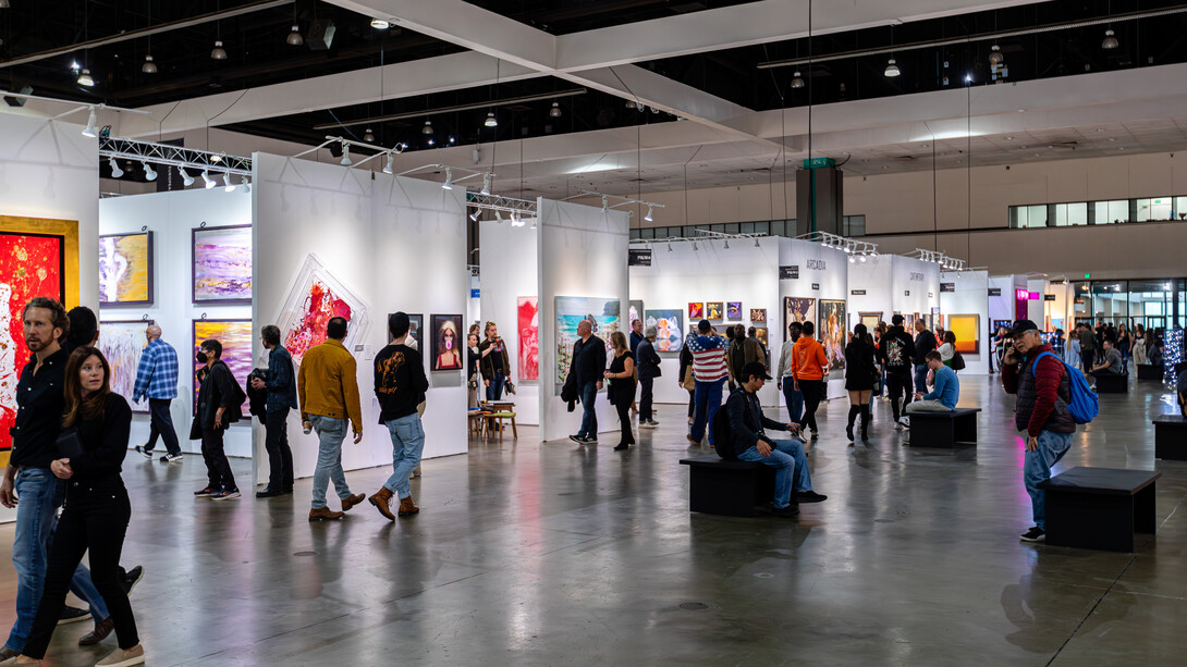 Various artists, LA Art Show 2024 edition exhibition view. Courtesy of LA Art Show 2024