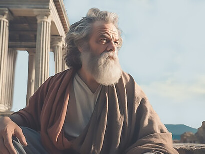 Ancient greece philosopher portrait
