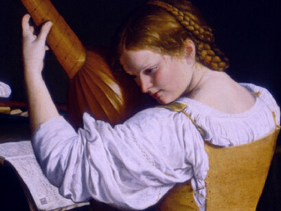 Orazio Gentileschi. La suonatrice di liuto