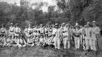 Destacamento español en Guaján (Guam), 1898