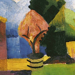 August Macke, Garten am Thuner See, 1914
