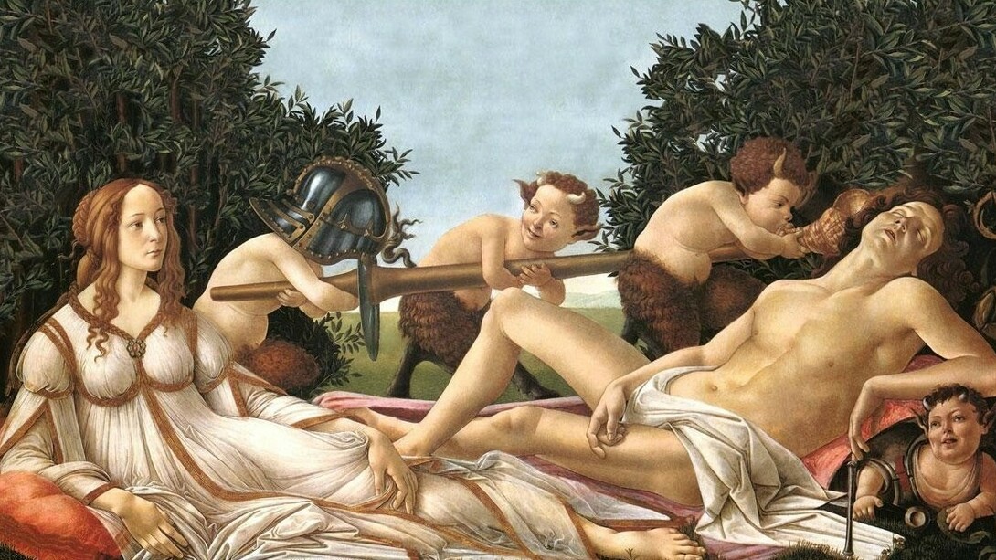 Sandro Botticelli, Il concepimento del Nuovo Mondo (Marte Venere), Londra, National Gallery 