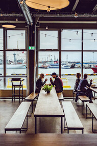 Grandi Mattholl main hall overlooking the Harbour