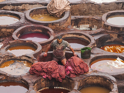 The dye works in Fez