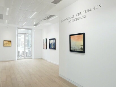 Zao Wou-Ki, Chu Teh-Chun, and Che Chuang, Exhibition view. Courtesy of Omer Tiroche Gallery