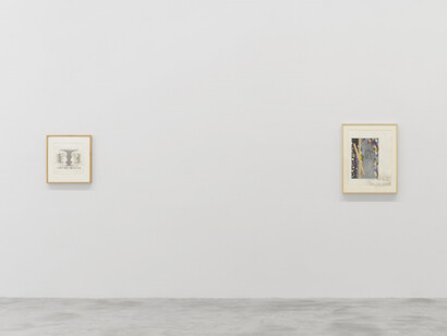 Jasper Johns, Drawings 1982–2021, exhibition view. Courtesy of Matthew Marks Gallery