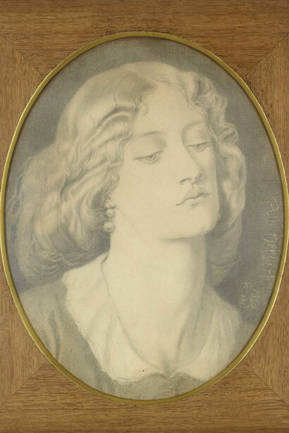Dante Gabriel Rossetti (1828‒1882), Louisa Ruth Herbert, 1858, Graphite on wove paper, 50.8 x 43 cm
© Ashmolean Museum, University of Oxford