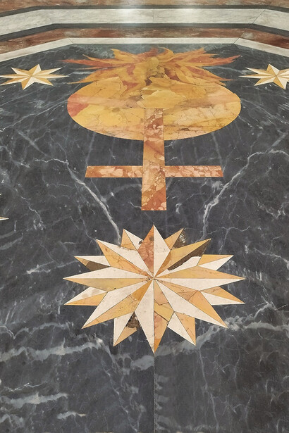 Roma, Basilica di Santa Maria degli Angeli, Particolare del Pavimento, ph. Silvia Massotti