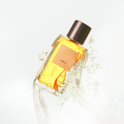 The crystal clear Chanel No.5 slipped from my rigid hands