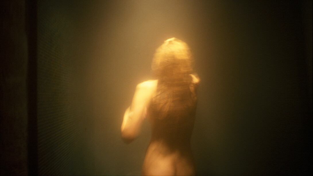 Nan Goldin, Sunny in the sauna surrounded by light, L’Hotel, Paris (detail), 2008. Archival pigment print, 40 x 60 inches (101.6 x 152.4 cm) Edition of 3 © Nan Goldin. Courtesy of the artist and Gagosian