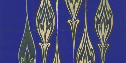 William Geskes (1877-1962), Untitled Jacquard Design, between 1895 and 1940, gouache and pencil on paper. Gift of Karin Geskes Erny, 1993
