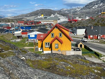 Panorama di Nuuk, la capitale della Groenlandia