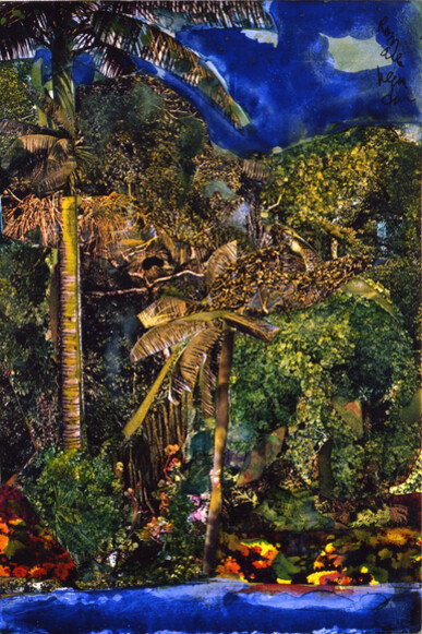 Romare Bearden, Near three rivers-Martinique (detail), 1984. Courtesy of DC Moore Gallery 