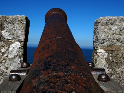 Cañón en la fortaleza de Baiona