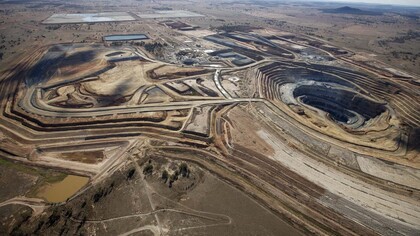Mina Veladero, en los Andes argentinos, propiedad de la multinacional canadiense Barrick Gold