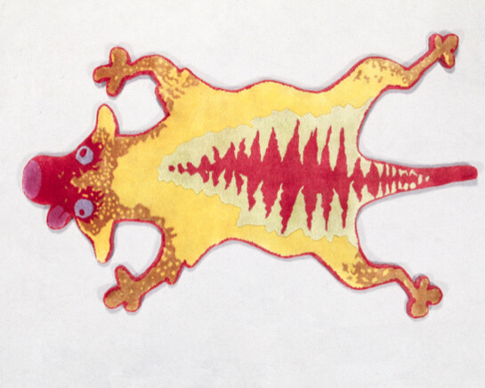 The Haas Brothers 'Taz-Been' thylacine carpet in wool. Designed by The Haas Brothers, USA, and produced in India in collaboration with Amini, 2017. Edition of 12 plus plus 3 APs. #1.
50" (L) x 29.5" (W) 127cm (L) x 74.9cm (W) RU94