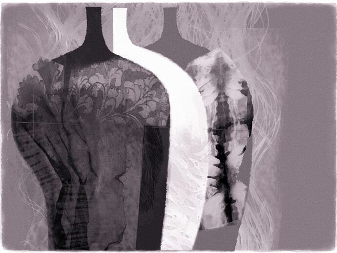 Lu Zhiping, No. 12 瓷器-中国-盛装,丝网, 2009, China-Splendor, silkscreen print, 65 x 88 cm