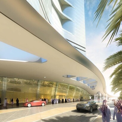 Jeddah, Arabia Saudi. Pasarela en la Torre del Reino