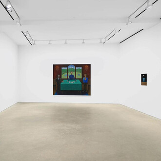 Scott Kahn, Once in a blue moon, exhibition view. Courtesy of David Zwirner