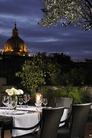Hotel Inghilterra. Roof garden