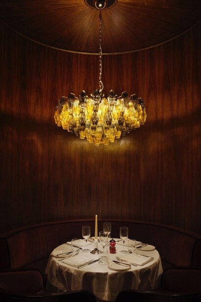 Indulge in the captivating interior design at The Dover, London, UK, where classic sophistication meets contemporary allure