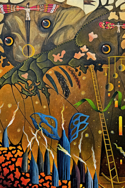 Maria Brzozowska, "Cueva de los sueños", acrílico sobre lienzo