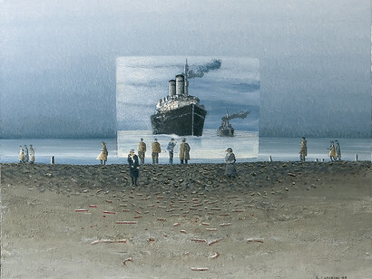 Sandro Luporini. Apparizione petroliere, 1998 © ADAC (Associazione diffusione Arte Cultura)