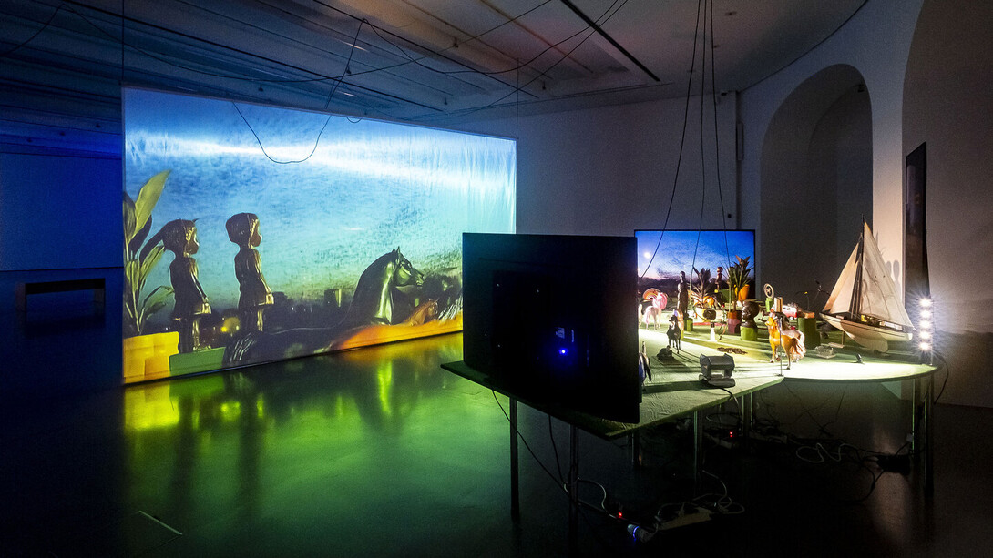 Cauleen Smith, The volcano manifesto, ausstellungsansicht. Mit freundlicher genehmigung der Kestner Gesellschaft