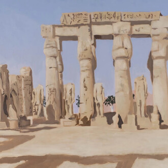 Patrick Procktor RA, The second court of Amenophis III, 1985. Courtesy of the Redfern Gallery