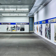 Amy Sillman, Oh, clock! (part 1), exhibition view. Courtesy of Kunstmuseum Bern