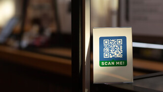 Scan the barcode, at the supermarket