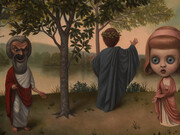 Marion Peck, The Actors, Oil on Canvas, 46x60 cm. 