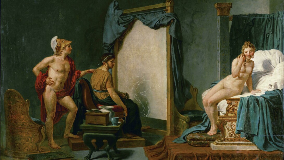 Jacques-Louis David: «Apeles pinta a Campaspe en presencia de Alejandro Magno»