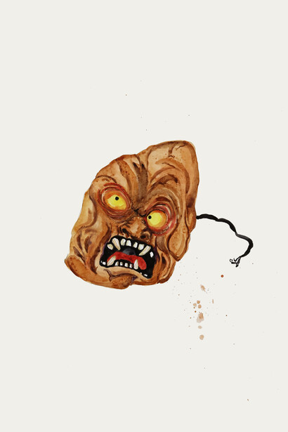 Pierre Ardouvin, Phrase, 2018 aquarelle et crayon sur papier, 80 x 60 cm (31 1/2 x 23 5/8 in)