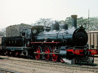 Coal-fired and proud, this locomotive stands ready at Lobito Station, echoing over a century of African trade routes