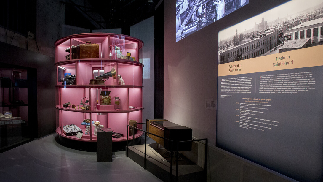 The heart and soul of Saint-Henri, exhibition view. Courtesy of Pointe-à-Callière