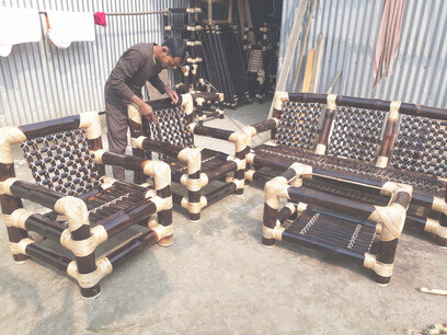 Cane furniture is Tripura's native specialty