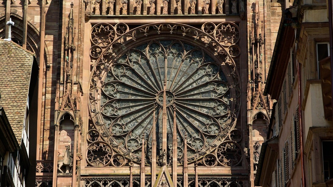 Rosetón de la catedral de Estrasburgo