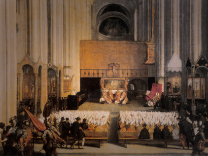 Tiziano; Sesión del Concilio de Trento